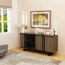 Μπουφέ Deco καρυδί χρώμα μελαμίνη 160x43 8x78 6cm c458287 Μπουφέ Deco καρυδί χρώμα μελαμίνη 160x43 8x78 6cm c458287