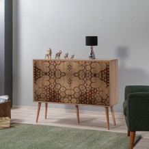 Μπουφέ Mente SONOMA OAK ΜΕΛΑΜΙΝΗ 120x36xH90cm c458318 Μπουφέ Mente SONOMA OAK ΜΕΛΑΜΙΝΗ 120x36xH90cm c458318