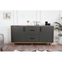 Μπουφέ Cordoba καρυδί ανθρακί χρώμα μελαμίνη 160x40x77cm c458322 Μπουφέ Cordoba καρυδί ανθρακί χρώμα μελαμίνη 160x40x77cm c458322