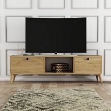Έπιπλο tv Carlos oak χρώμα μελαμίνη 138x29 5x42 6cm c458325 Έπιπλο tv Carlos oak χρώμα μελαμίνη 138x29 5x42 6cm c458325