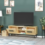 Έπιπλο tv Lira Sapphire Oak χρώμα μελαμίνη 120x29 6x48 2cm c458348