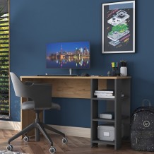 Γραφείο Aula ανθρακί καρυδί χρώμα μελαμίνη 120x45x73 8cm c458354 Γραφείο Aula ανθρακί καρυδί χρώμα μελαμίνη 120x45x73 8cm c458354