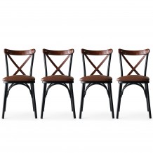 Καρέκλα Splendore καφέ χρώμα μέταλλο 42x42x84cm σετ 4τεμ c458537 Καρέκλα Splendore καφέ χρώμα μέταλλο 42x42x84cm σετ 4τεμ c458537
