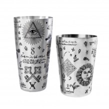 Shaker Tin to Tin inox 18 10 με σχέδιο 24 17oz Bar Choice c459155