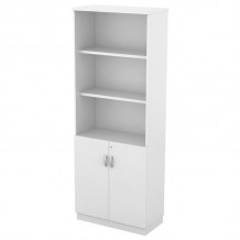 ΒΙΒΛΙΟΘΗΚΗ Γραφείου 3 Ράφια - Ντουλάπι Δίφυλλο Απόχρωση Άσπρο c459241