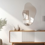 Καθρέπτης Ιrregular 2 pakoworld 35x1x60εκ c459748