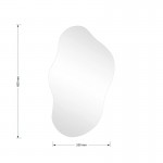 Καθρέπτης Ιrregular 2 pakoworld 35x1x60εκ c459748