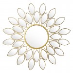 Καθρέπτης Flower pakoworld χρυσό 83x2 5x83εκ c459757