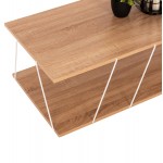 ΤΡΑΠΕΖΙ ΣΑΛΟΝΙΟΥ TARS HM8927 14 SONOMA ΜΕ ΛΕΥΚΕΣ ΜΕΤΑΛΛΙΚΕΣ ΒΕΡΓΕΣ 120Χ50Χ30Yεκ c460022