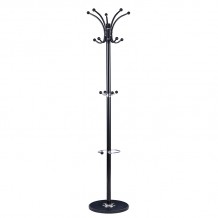 Καλόγερος ρούχων Nicolo pakoworld μέταλλο μαύρο Φ37x175εκ c460076