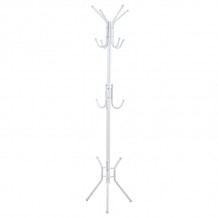 Καλόγερος ρούχων Piero pakoworld μέταλλο λευκό Φ44x181εκ c460078