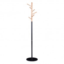 Καλόγερος ρούχων Marianna pakoworld μέταλλο μαύρο-φυσικό Φ37x169εκ c460081