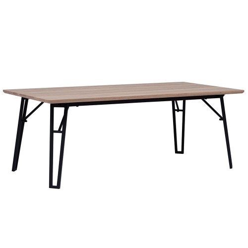 KAISER COFFEE TABLE LIGHT OAK ΜΑΥΡΟ 120x60xH45cm c460263