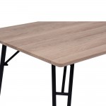 KAISER COFFEE TABLE LIGHT OAK ΜΑΥΡΟ 120x60xH45cm c460263