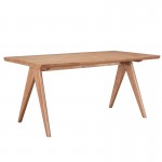 Τραπέζι Winslow pakoworld ξύλο rubberwood ανοικτό καρυδί 160x85x75εκ c460628