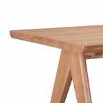 Τραπέζι Winslow pakoworld ξύλο rubberwood ανοικτό καρυδί 160x85x75εκ c460628