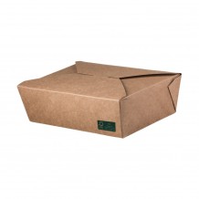 Χάρτινo κουτί Kraft φάκελος 1000cc 15x12xΥ5cm μιας χρήσης Intertan - Σετ 100 c460686