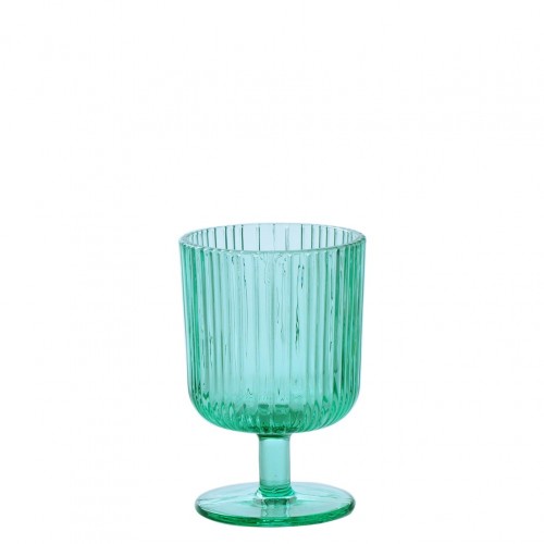 Γυάλινο ποτήρι με πόδι 25cl EVENT φ8x12 3cm γαλαζοπράσινο - Σετ 12 c460692