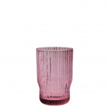 Γυάλινο ποτήρι σωλήνας 35cl EVENT φ8xΥ12cm μωβ - Σετ 12 c460693