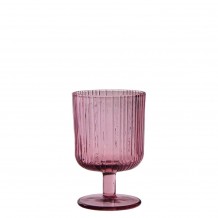 Γυάλινο ποτήρι με πόδι 25cl EVENT φ8x12 3cm μωβ - Σετ 12 c460696