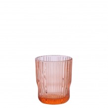 Γυάλινο ποτήρι νερού 25cl EVENT φ8xΥ9 7cm κοραλί - Σετ 12 c460698