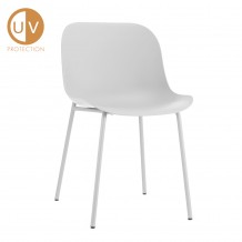 LIGNA ΚΑΡΕΚΛΑ ΛΕΥΚΟ 56 5x48xH79 5cm SET 4τμχ c460790