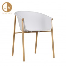 CARINA ΠΟΛΥΘΡΟΝΑ ΛΕΥΚΟ 59x57xH80cn SET 2τμχ c460799