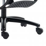 Καρέκλα γραφείου διευθυντή με υποπόδιο Verdant pakoworld Premium Quality mesh χρώμα μπλε c461090