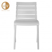 HORIZONTAL ΚΑΡΕΚΛΑ ΛΕΥΚΟ 51x54xH78cm SET 4τμχ c461106