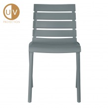 HORIZONTAL ΚΑΡΕΚΛΑ ΓΚΡΙ 51x54xH78cm SET 4τμχ c461107