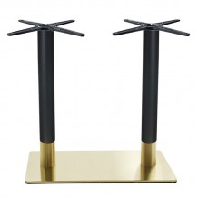 RIVA Βάση Τραπεζιού Μακρόστενη Gold Inox 201 - Black 21 20 Kg c461125