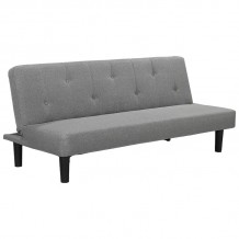 Καναπές-κρεβάτι Breathe pakoworld 2θέσιος ύφασμα γκρι 167x77x73εκ c461154