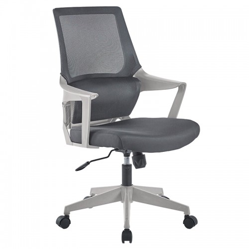 Καρέκλα γραφείου εγρασίας Fragrant pakoworld ύφασμα mesh γκρι c461478