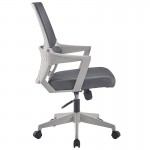 Καρέκλα γραφείου εγρασίας Fragrant pakoworld ύφασμα mesh γκρι c461478