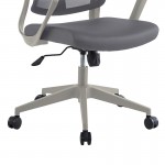 Καρέκλα γραφείου διευθυντή Flexibility mend pakoworld ύφασμα mesh γκρι c461483