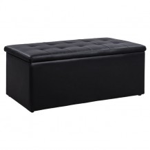 ΣΚΑΜΠΟ PU ΜΕ ΑΠΟΘΗΚΕΥΤΙΚΟ ΧΩΡΟ TRISCUBE ΜΑΥΡΟ HM223 01 121x51 5x50Υ εκ c461647