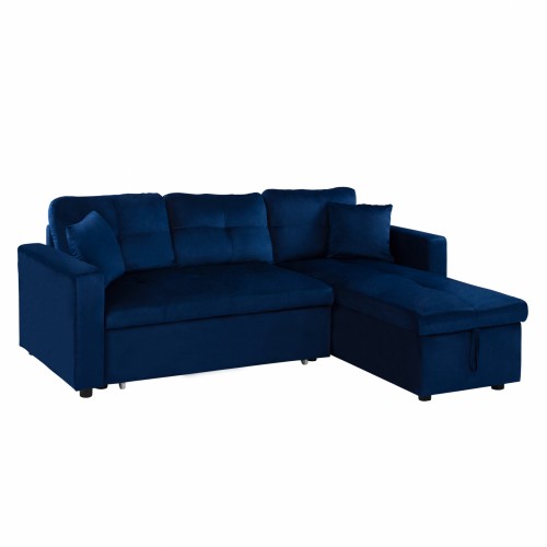 ΚΑΝΑΠΕΣ ΓΩΝΙΑ ΚΡΕΒΑΤΙ WAYNE 224x147x85Υεκ HM3028 18 ΒΕΛΟΥΔΟ ΜΠΛΕ c461652
