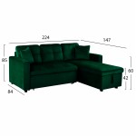 ΚΑΝΑΠΕΣ ΓΩΝΙΑ ΚΡΕΒΑΤΙ WAYNE 224x147x85Υεκ HM3028 13 ΒΕΛΟΥΔΟ ΚΥΠΑΡΙΣΣΙ c461654