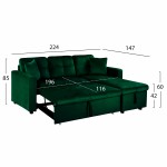 ΚΑΝΑΠΕΣ ΓΩΝΙΑ ΚΡΕΒΑΤΙ WAYNE 224x147x85Υεκ HM3028 13 ΒΕΛΟΥΔΟ ΚΥΠΑΡΙΣΣΙ c461654