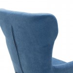 Πολυθρόνα - μπερζέρα Rimbo pakoworld με ύφασμα μπλε 66x81x102εκ c462302