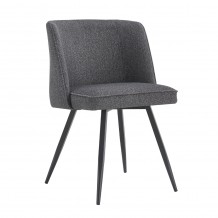 ZOLA ΚΑΡΕΚΛΑ ΑΝΘΡΑΚΙ 53x61xH83 5cm SET 2τμχ c462335