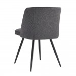 ZOLA ΚΑΡΕΚΛΑ ΑΝΘΡΑΚΙ 53x61xH83 5cm SET 2τμχ c462335