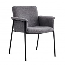 JAPO ΚΑΡΕΚΛΑ ΓΚΡΙ 63x61xH82cm SET 2τμχ c462337