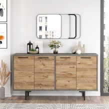Μπουφέ Meglio μελαμίνη atlantic pine γκρι 138x40x73 6cm c462472 Μπουφέ Meglio μελαμίνη atlantic pine γκρι 138x40x73 6cm c462472