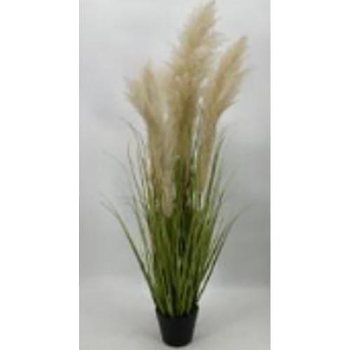 GRASS 5 ΤΕΧΝΗΤΟ ΦΥΤΟ ΠΡΑΣΙΝΟ ΚΑΦΕ ΜΠΕΖ H122cm c462793