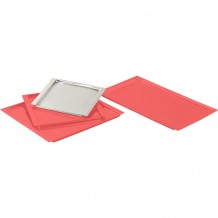 Δίσκος παρουσίασης INOX υψηλής ποιότητας mirror γυάλισμα 24x20cm Buffet Choice c462809