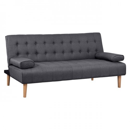ΚΑΝΑΠΕΣ ΚΡΕΒΑΤΙ WANDA HM3149 01 ΜΕ ΓΚΡΙ ΥΦΑΣΜΑ ΚΑΙ 2 ΠΛΑΙΝΑ ΜΑΞΙΛΑΡΙΑ 190X84X83Y εκ c463000
