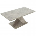 Τραπέζι σαλονιού Solange pakoworld χρώμα γκρι antique 110x55x47 5εκ c463090