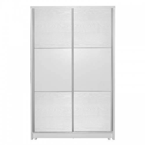 Ντουλάπα ρούχων Griffin pakoworld δίφυλλη με συρόμενες πόρτες χρώμα λευκό 121x56 5x180 5εκ c463211