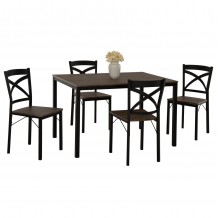 ΣΕΤ ΤΡΑΠΕΖΑΡΙΑΣ GOOSE 5ΤΜΧ HM9530 01 MDF ΚΑΡΥΔΙ-ΜΕΤΑΛΛΟ ΜΑΥΡΟ 120x80x75Yεκ c463225 ΣΕΤ ΤΡΑΠΕΖΑΡΙΑΣ GOOSE 5ΤΜΧ HM9530 01 MDF ΚΑΡΥΔΙ-ΜΕΤΑΛΛΟ ΜΑΥΡΟ 120x80x75Yεκ c463225
